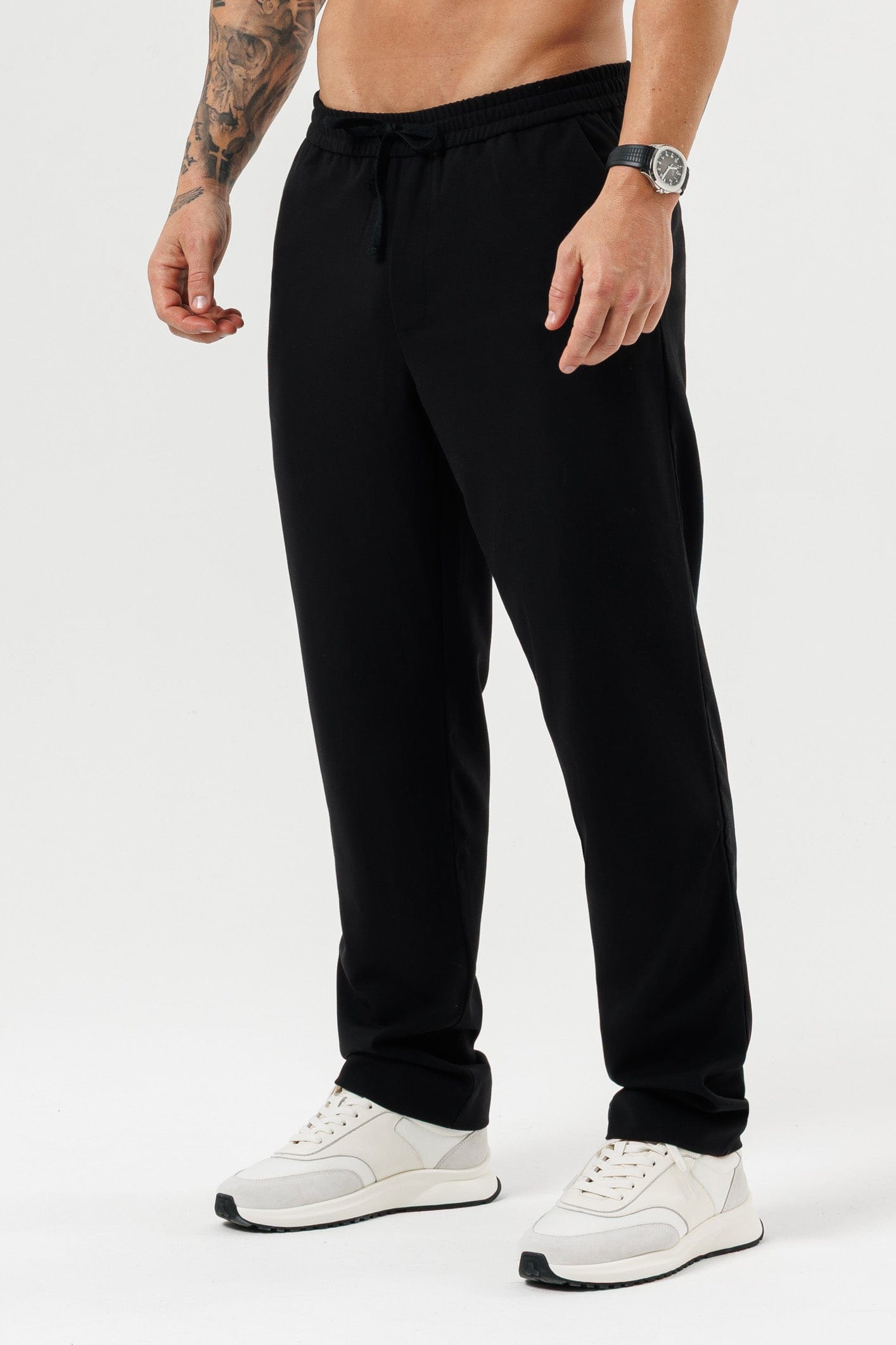 RELAXED TROUSER - BLACK – Legend London