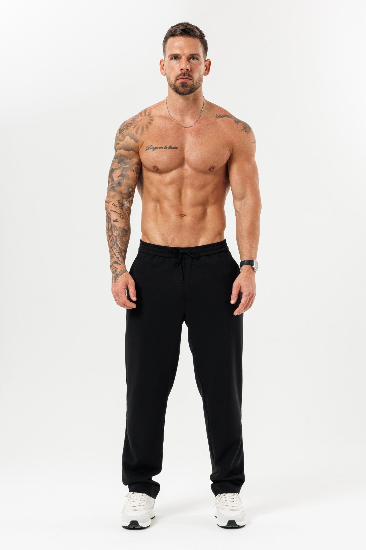 Legend London TROUSERS - RELAXED RELAXED TROUSER - BLACK