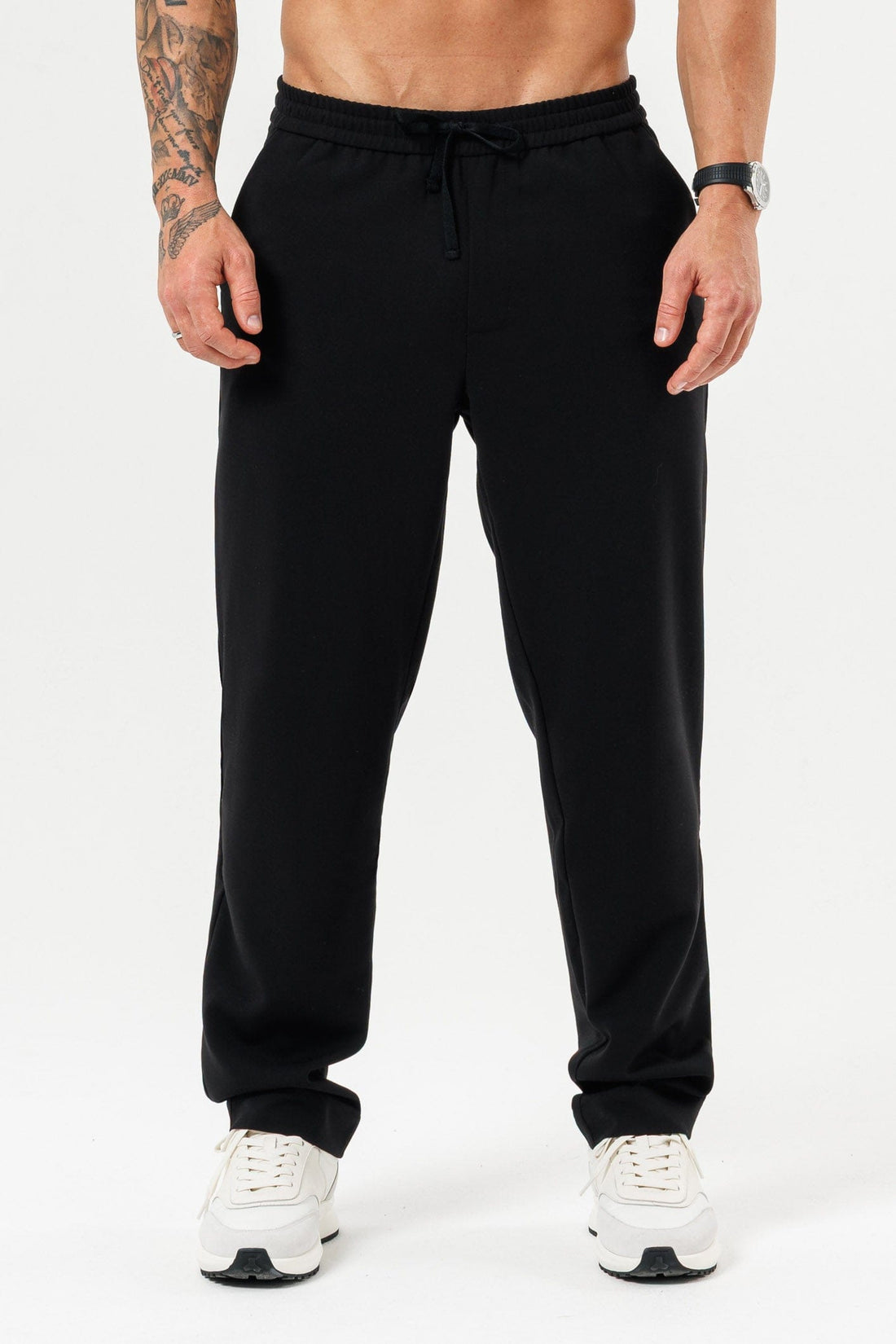Legend London TROUSERS - RELAXED RELAXED TROUSER - BLACK