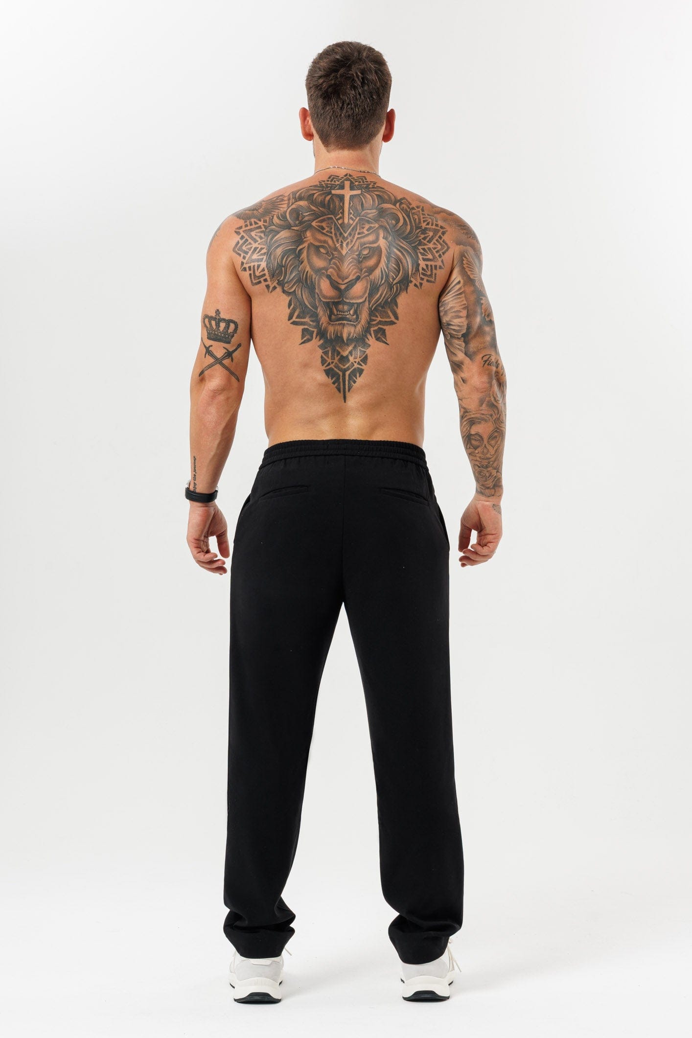 Legend London TROUSERS - RELAXED RELAXED TROUSER - BLACK