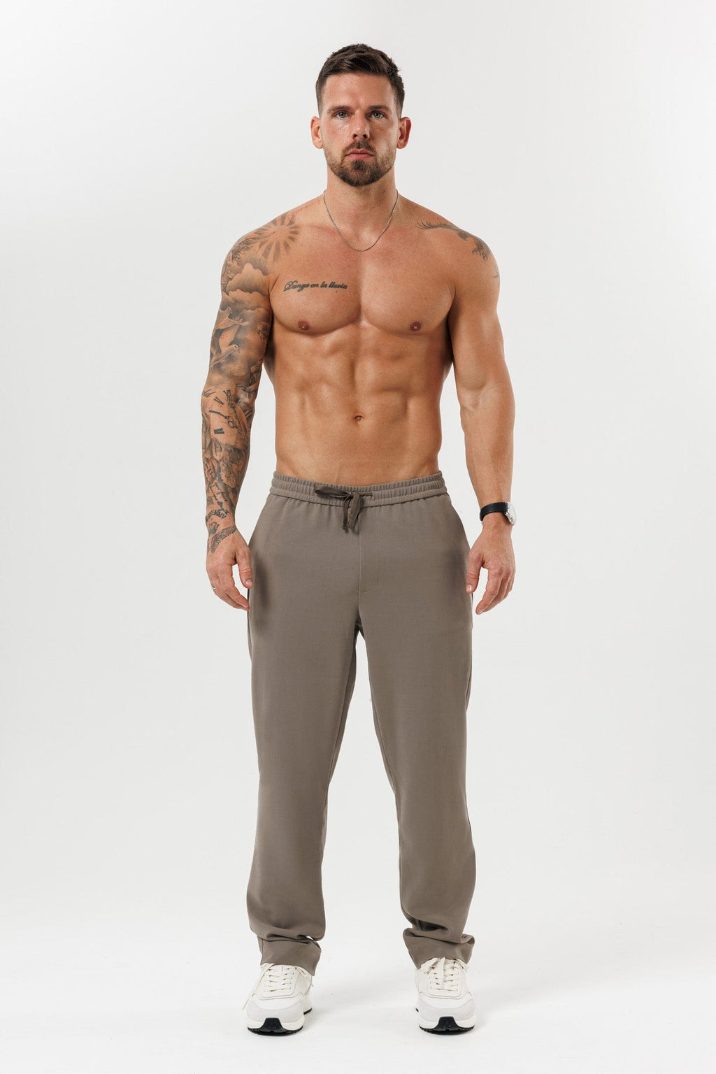 Legend London TROUSERS - RELAXED RELAXED TROUSER - TAUPE