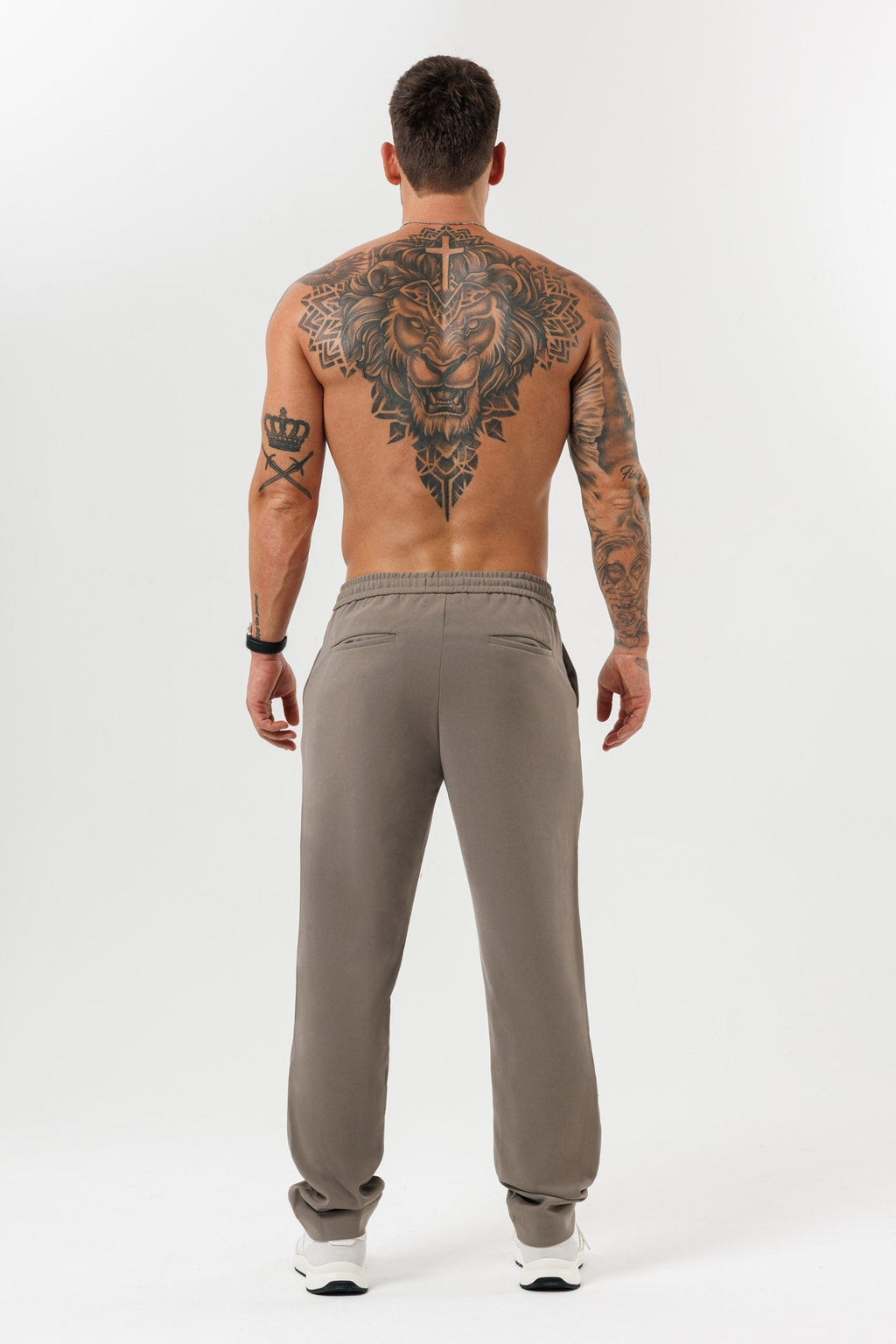 Legend London TROUSERS - RELAXED RELAXED TROUSER - TAUPE
