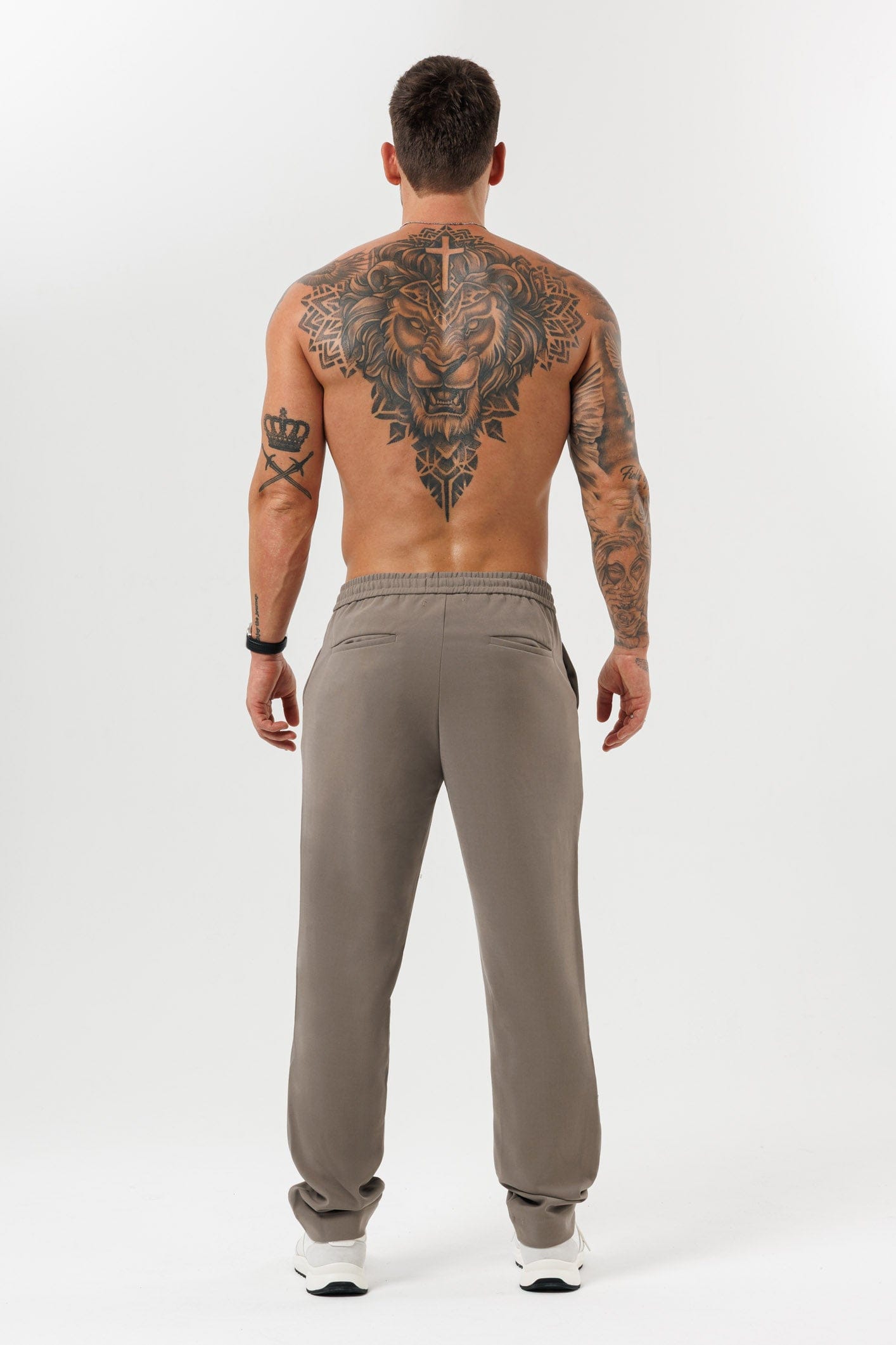 Legend London TROUSERS - RELAXED RELAXED TROUSER - TAUPE