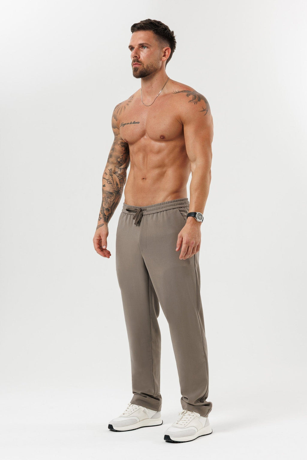 Legend London TROUSERS - RELAXED RELAXED TROUSER - TAUPE