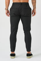 Legend London Trousers STRETCH WOVEN TROUSER - BLACK