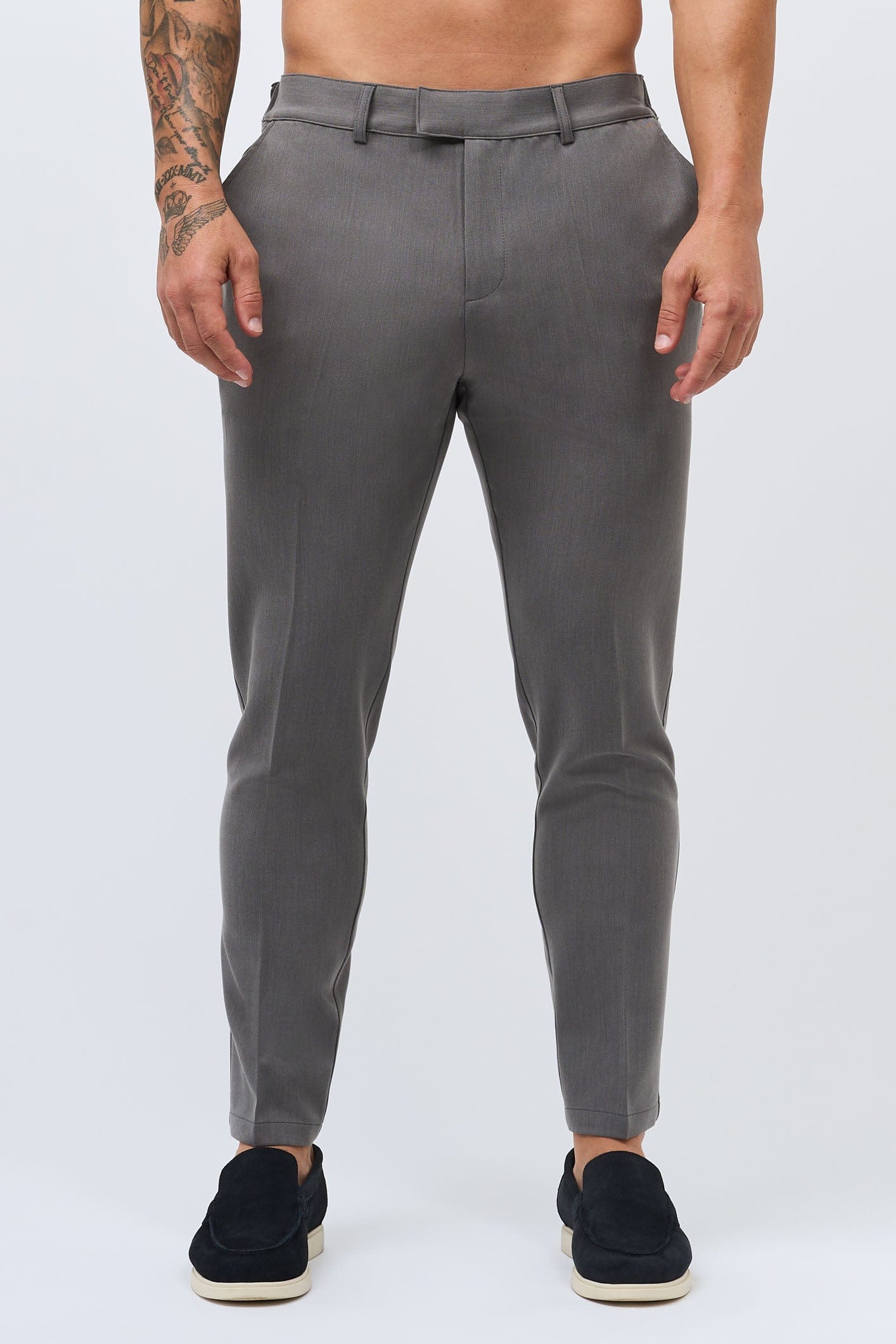 Legend London Trousers STRETCH WOVEN TROUSER - GREY