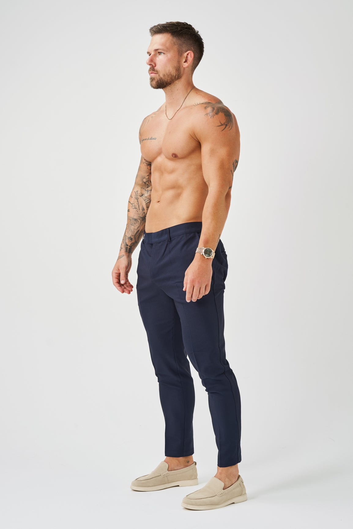 Legend London Trousers STRETCH WOVEN TROUSER - NAVY