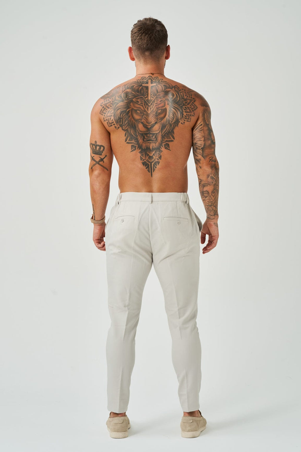 Legend London Trousers STRETCH WOVEN TROUSER - SAND