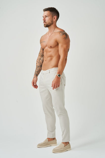 Legend London Trousers STRETCH WOVEN TROUSER - SAND