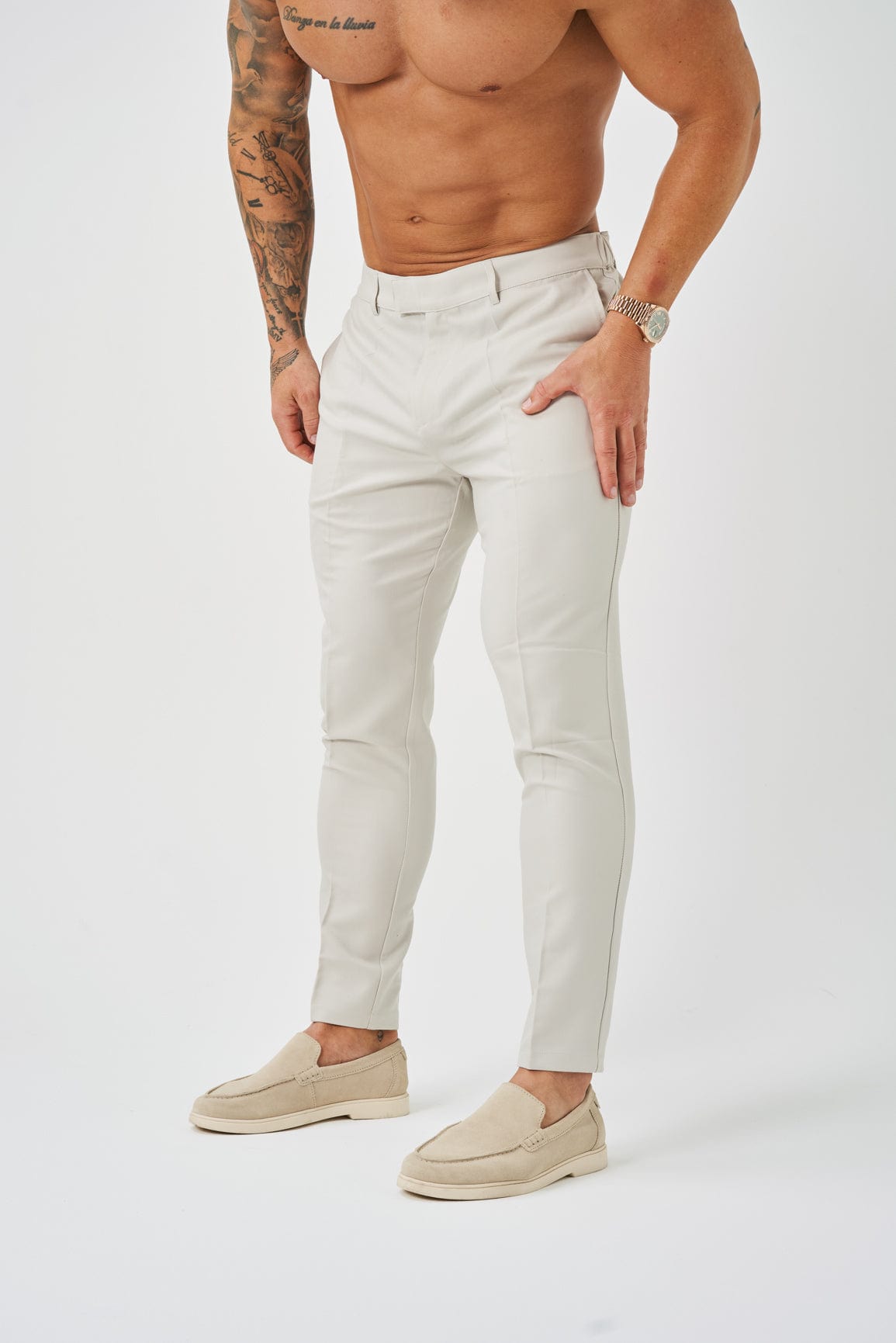 Legend London Trousers STRETCH WOVEN TROUSER - SAND