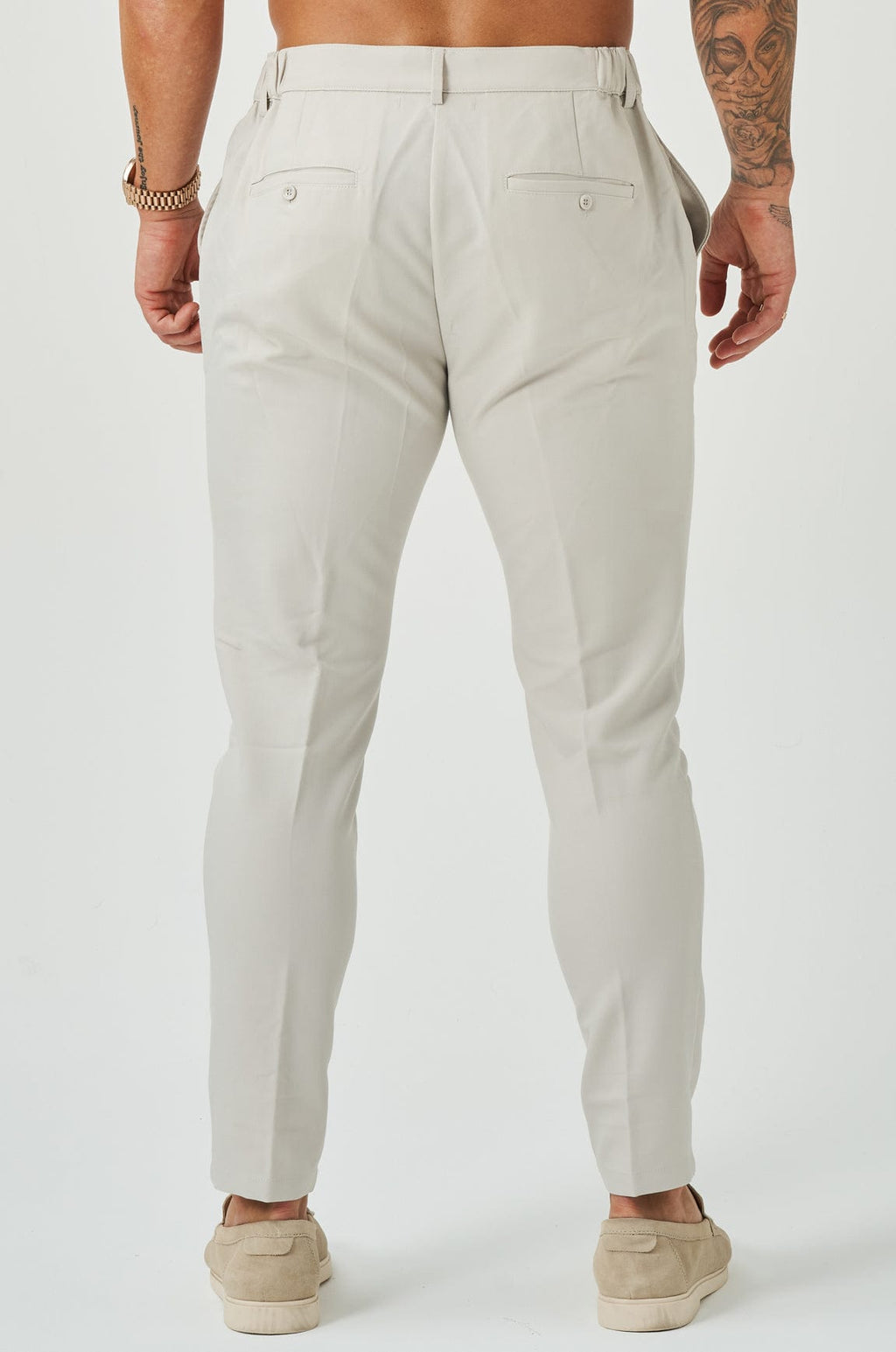 Legend London Trousers STRETCH WOVEN TROUSER - SAND