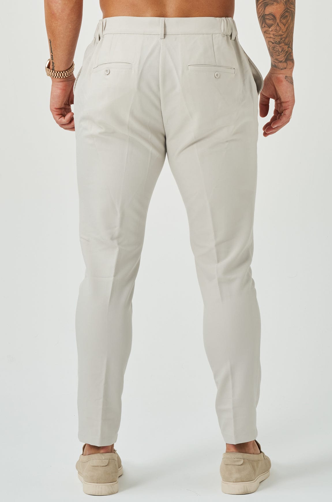 Legend London Trousers STRETCH WOVEN TROUSER - SAND