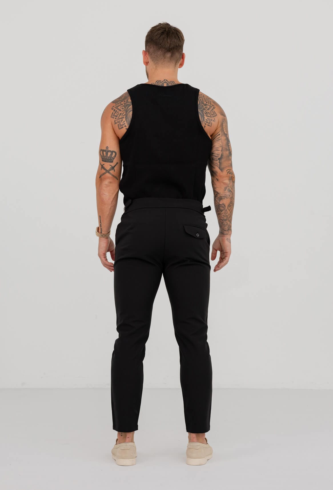 Legend London Vest RIBBED VEST - BLACK