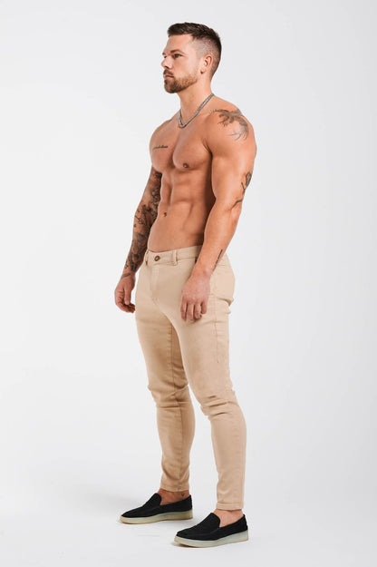 Legend London TEXTURED STRETCH CHINO - BEIGE