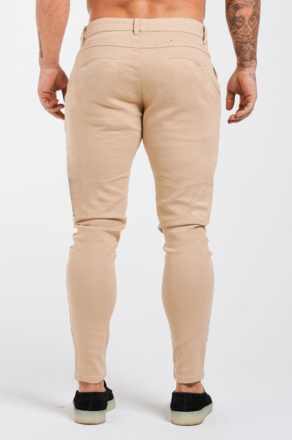 Legend London TEXTURED STRETCH CHINO - BEIGE