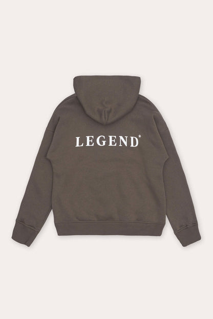 Legend London Hoodie LOGO HOODIE - BROWN