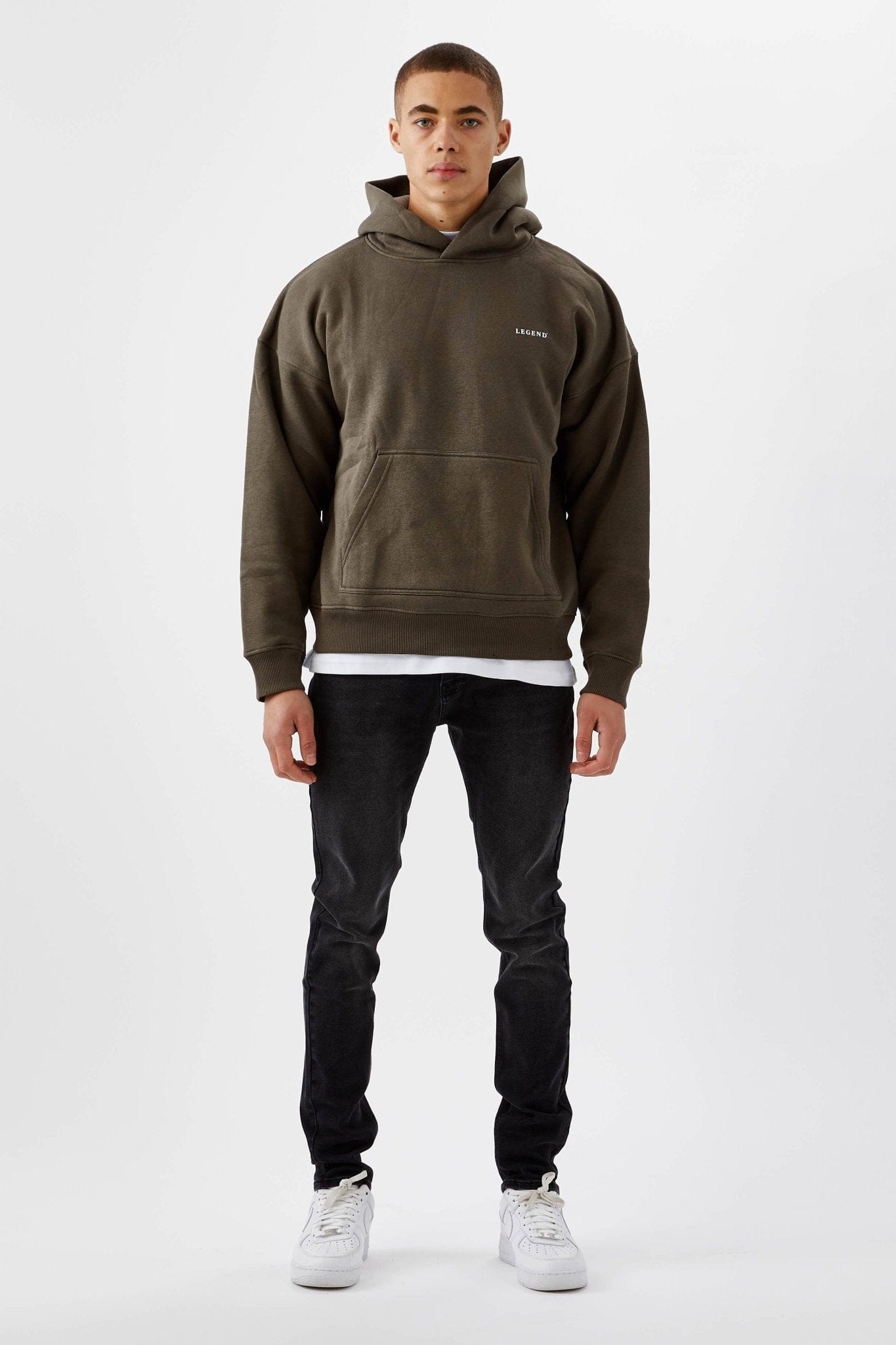 Legend London Hoodie LOGO HOODIE - BROWN