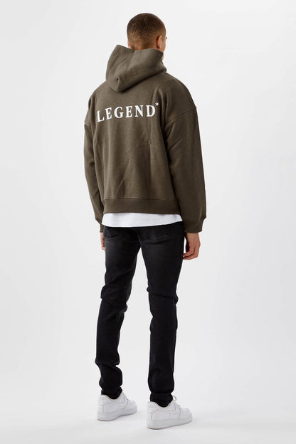 Legend London Hoodie LOGO HOODIE - BROWN