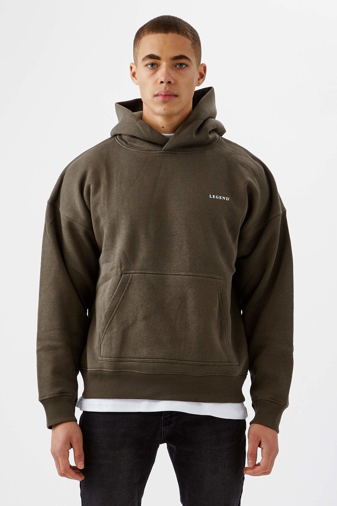 Legend London Hoodie LOGO HOODIE - BROWN