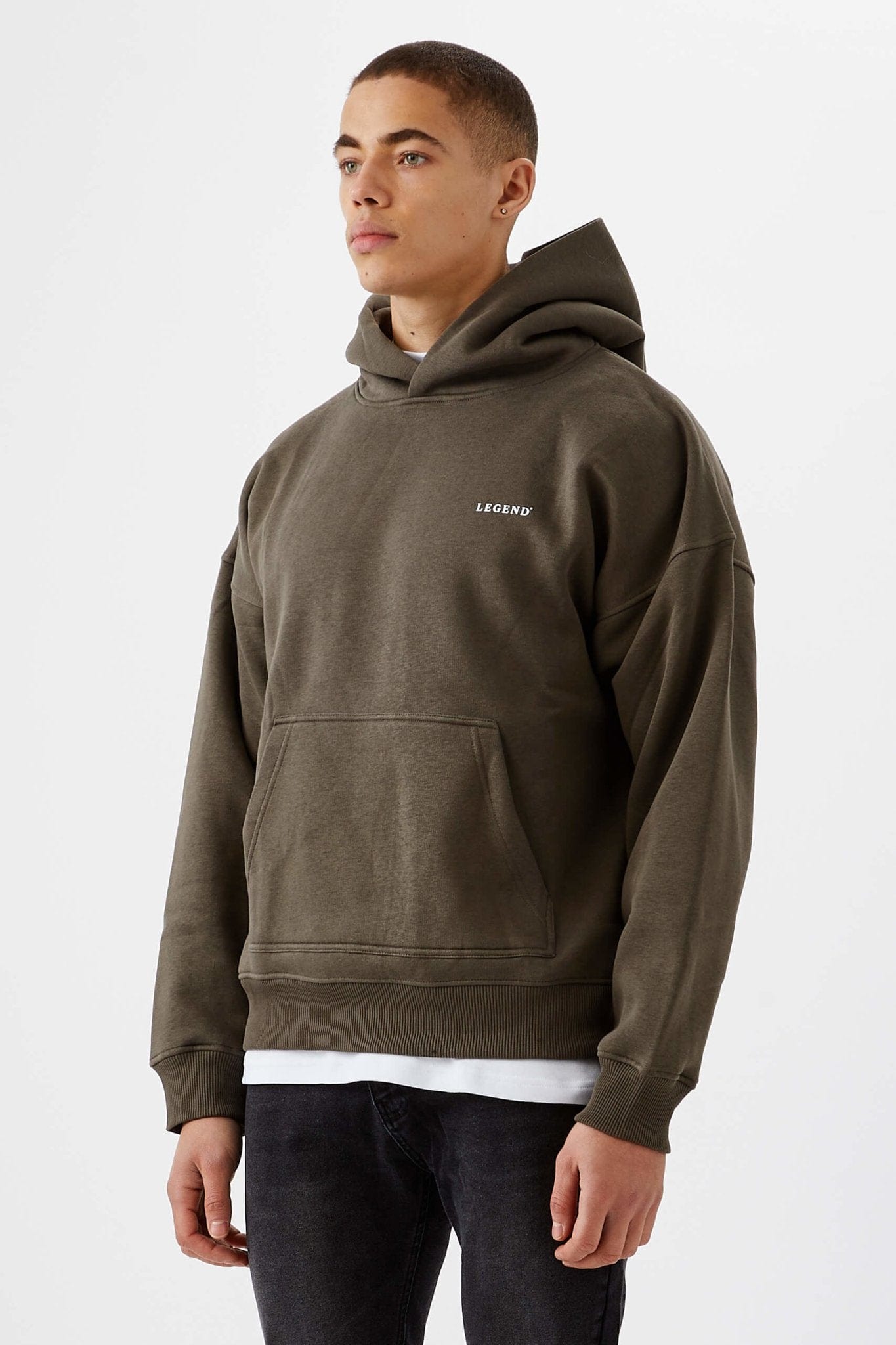 Legend London Hoodie LOGO HOODIE - BROWN