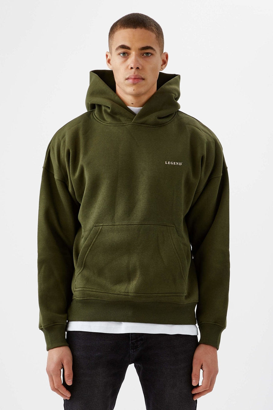 Legend London Hoodie LOGO HOODIE - OLIVE
