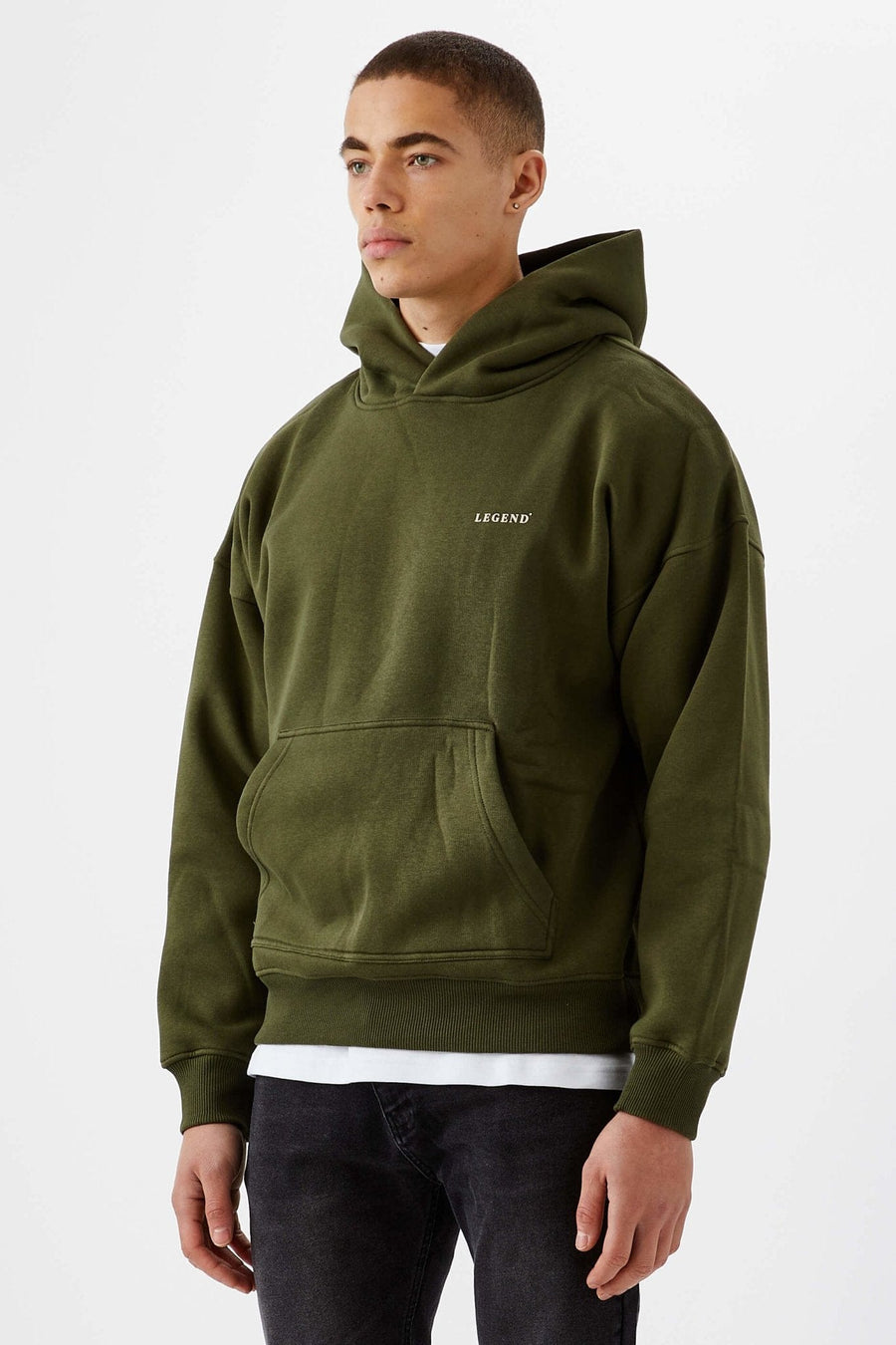 Legend London Hoodie LOGO HOODIE - OLIVE