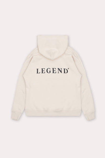 Legend London Hoodies LOGO HOODIE - CREAM
