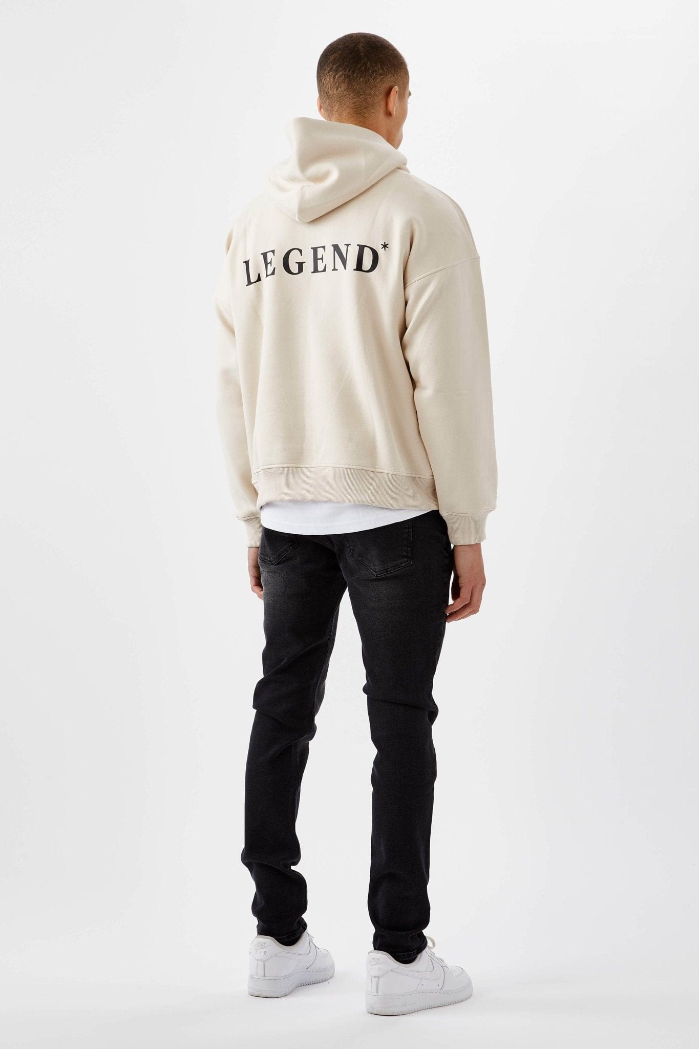 Legend London Hoodies LOGO HOODIE - CREAM