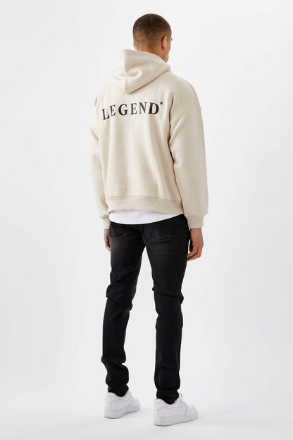Legend London Hoodies LOGO HOODIE - CREAM