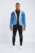 Legend London Jackets Mid Blue Wash Denim Jacket - Faux Fur Lined
