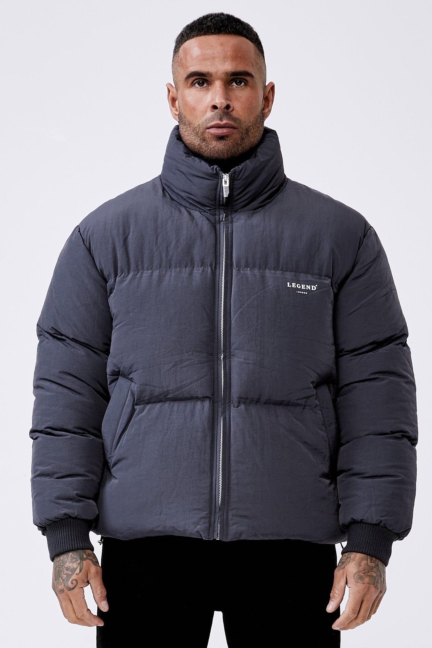 Legend London Jackets Puffer Jacket - Grey