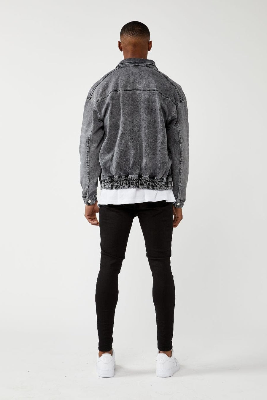 Legend London Jackets UTILITY DENIM JACKET - WASHED GREY