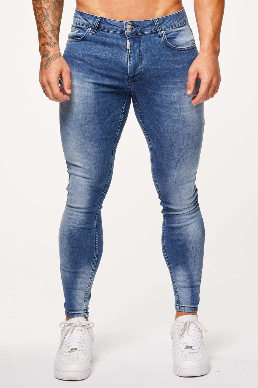 Legend London Jeans BLUE HIGHLIGHT WASH - SPRAY ON JEANS