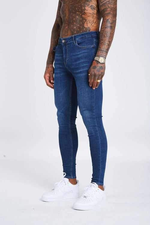 Legend London Jeans Dark Blue Jeans - Non-Ripped
