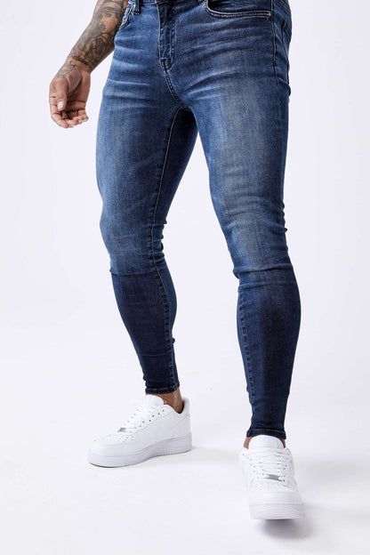 Legend London Jeans Dark Indigo Fade Wash - Spray-On Jeans