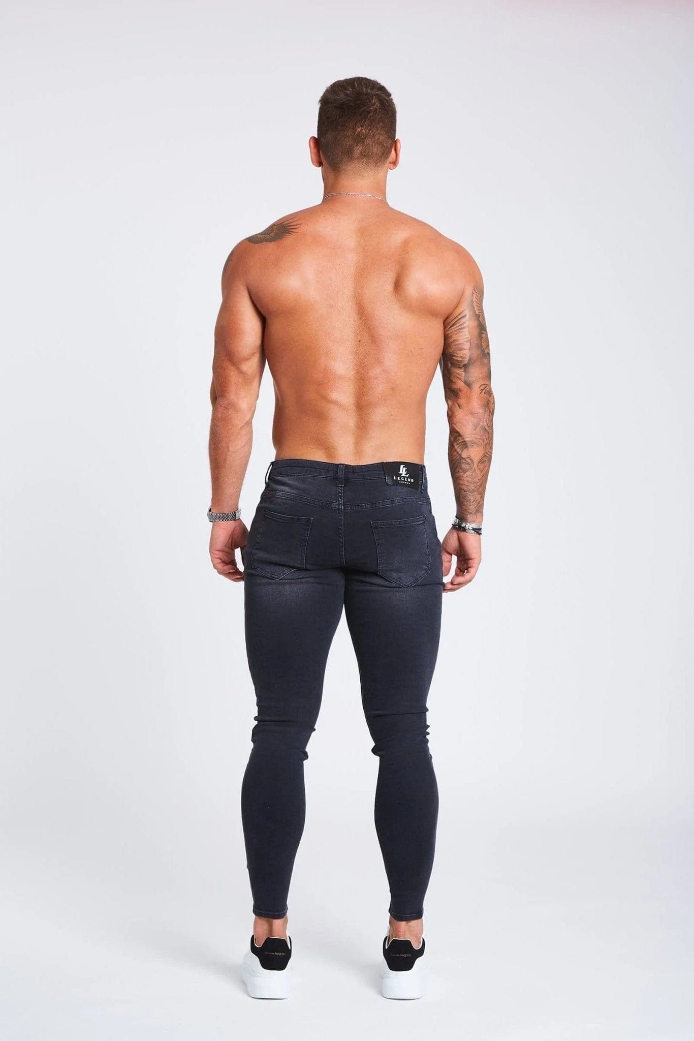 Legend London Jeans Grey Jeans - Non-Ripped