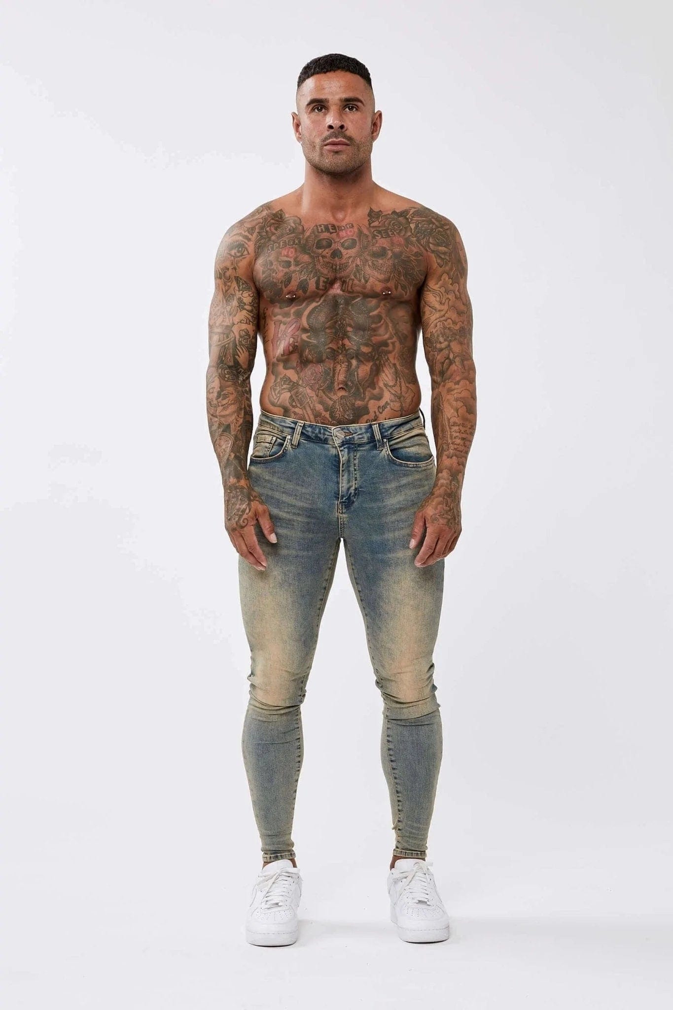Legend London Jeans HEAVY STONE WASH - SPRAY ON JEANS