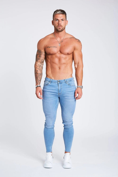 Men's Spray On Jeans  Super Skinny Fit Jeans - Legend London