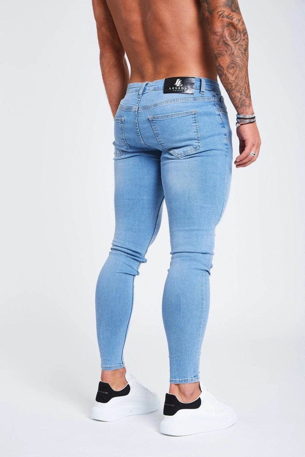Legend London Jeans - hellblaue Jeans ohne Risse