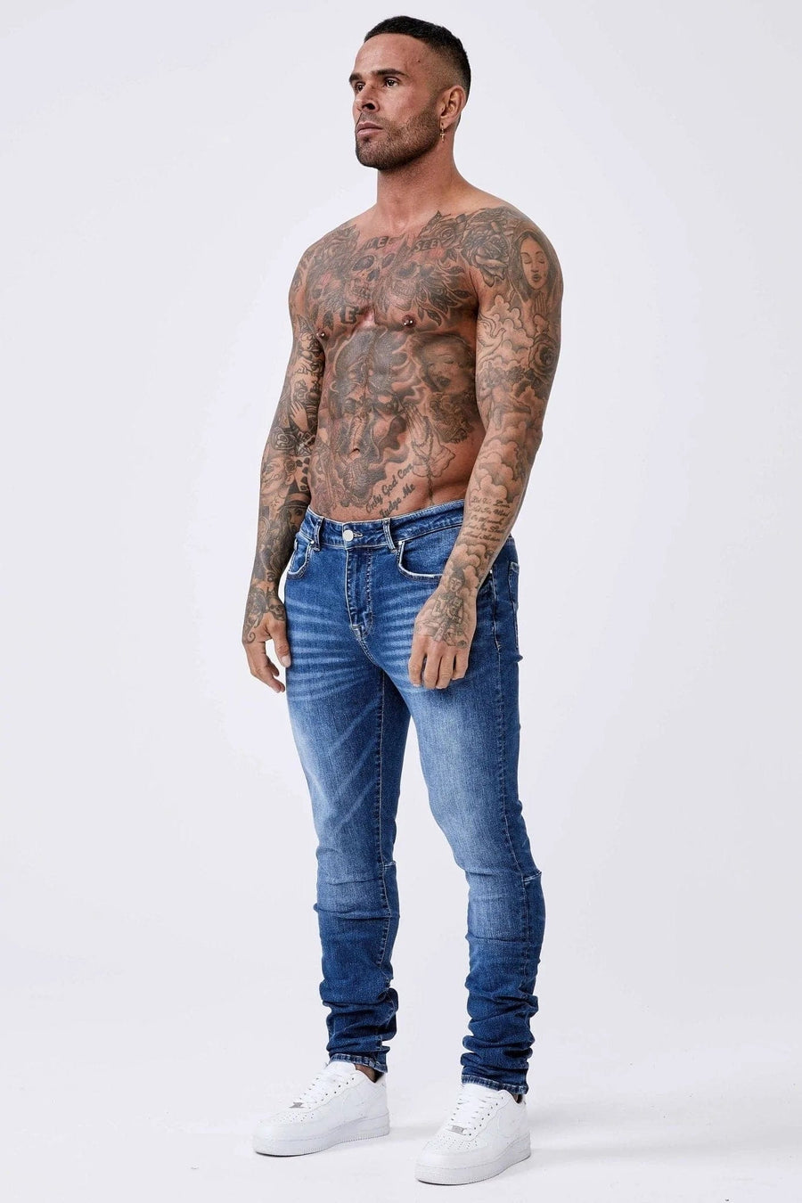 Legend London Jeans PREMIUM SKINNY FIT JEANS - DARK BLUE WASH
