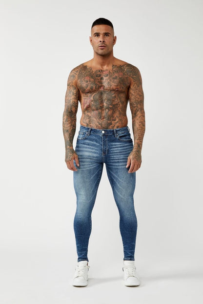 Legend London Jeans PREMIUM SPRAY-ON FIT JEANS - DARK BLUE