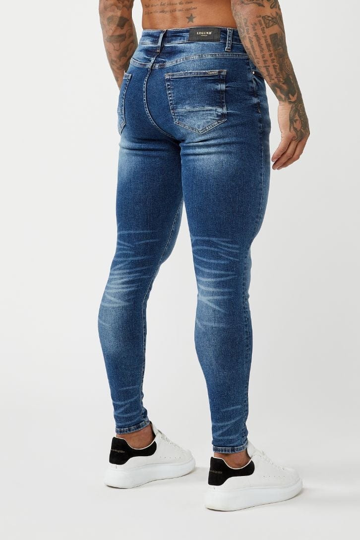 Legend London Jeans PREMIUM SPRAY-ON FIT JEANS - DARK BLUE