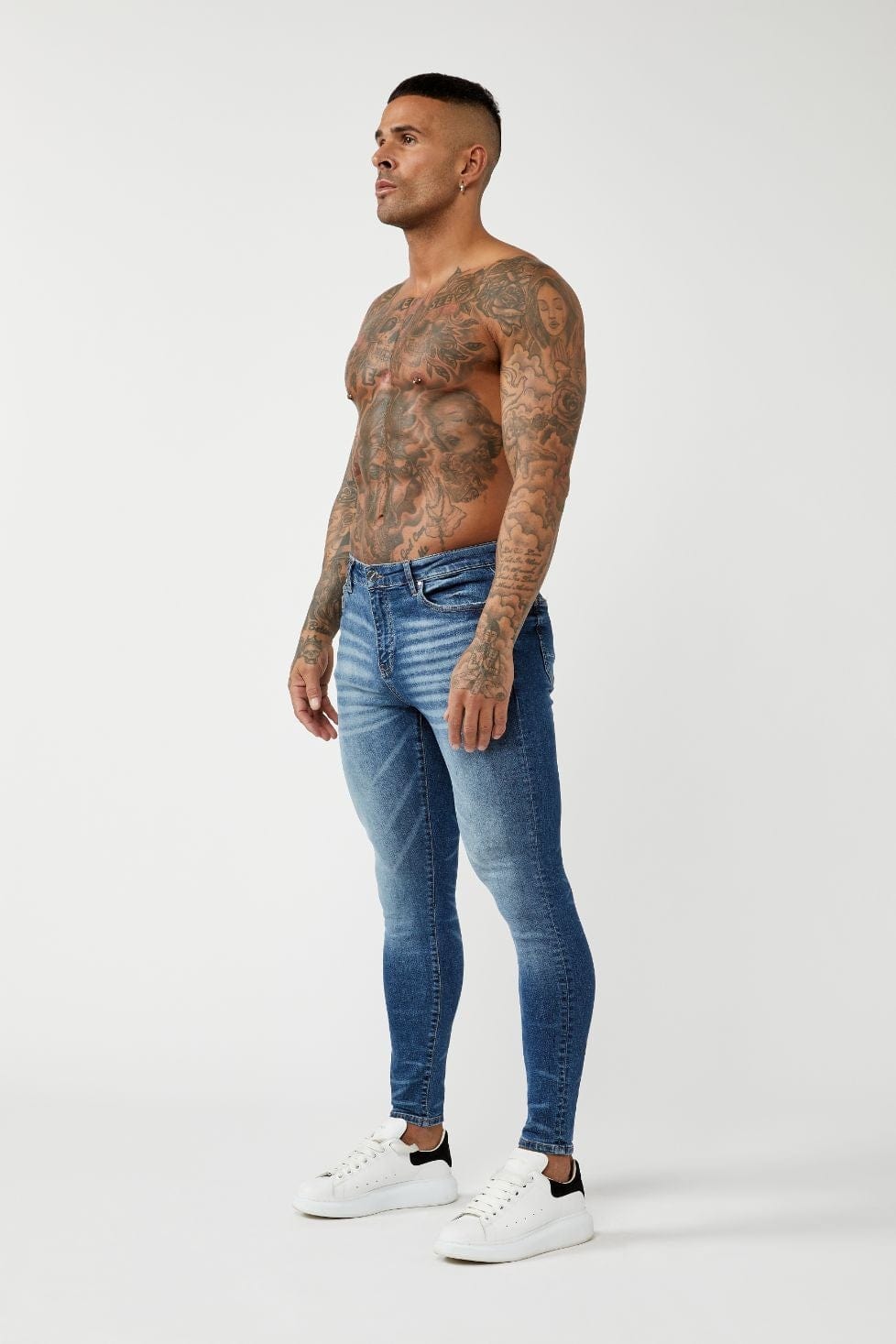 Legend London Jeans PREMIUM SPRAY-ON FIT JEANS - DARK BLUE