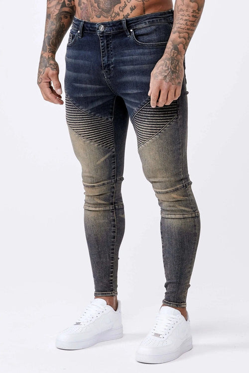 Legend London Jeans Rust Wash Biker - Spray-On Jeans