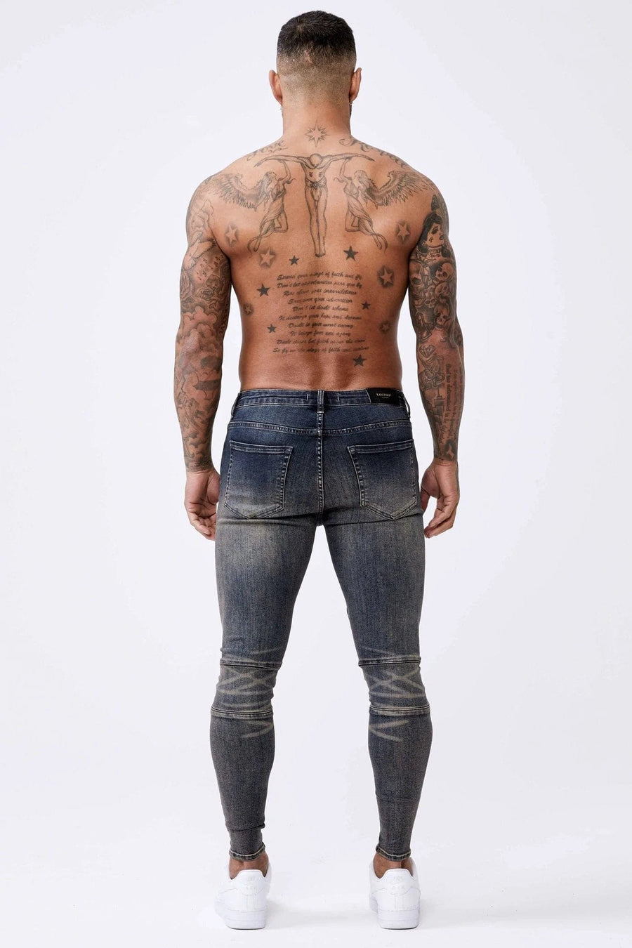 Legend London Jeans Rust Wash Biker - Spray-On Jeans