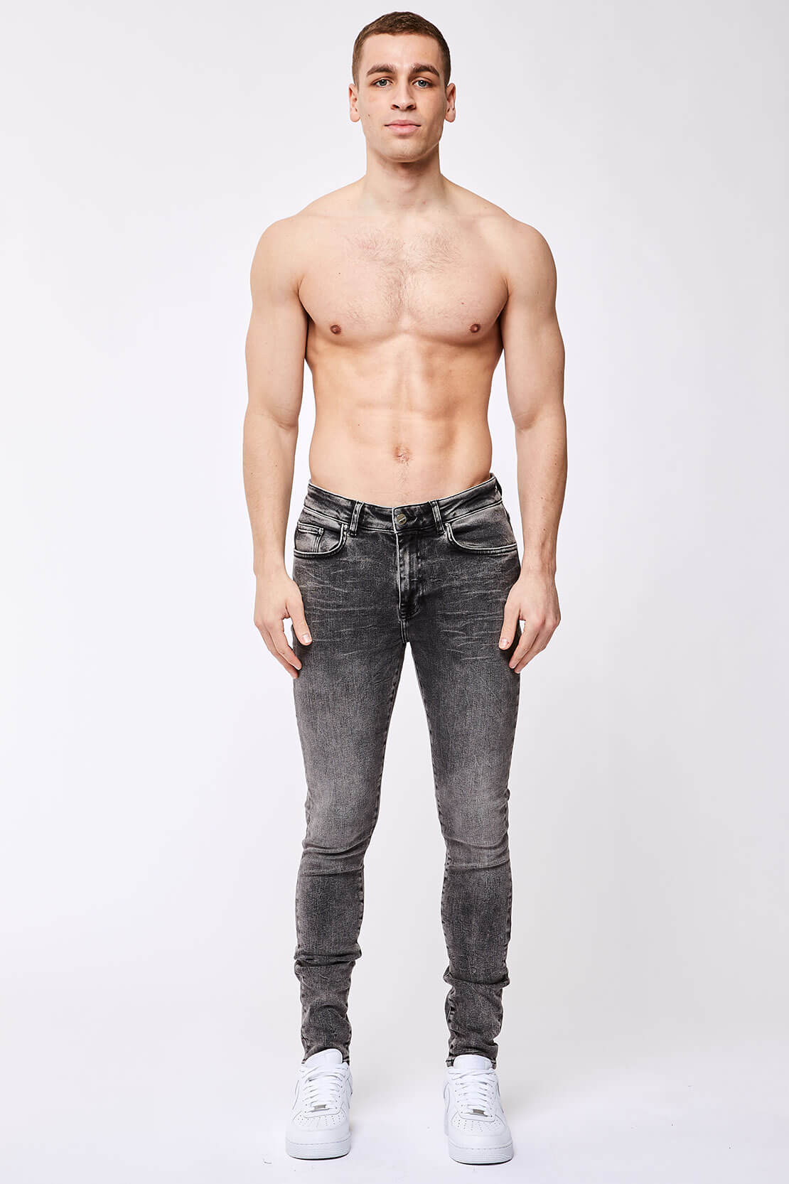 Legend London Jeans SKINNY FIT JEANS - ACID GREY WASH