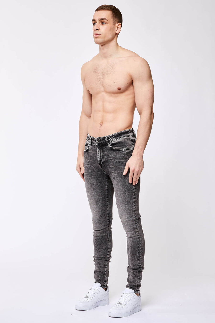 Legend London Jeans SKINNY FIT JEANS - ACID GREY WASH