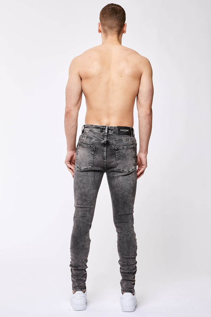 Legend London Jeans SKINNY FIT JEANS - ACID GREY WASH