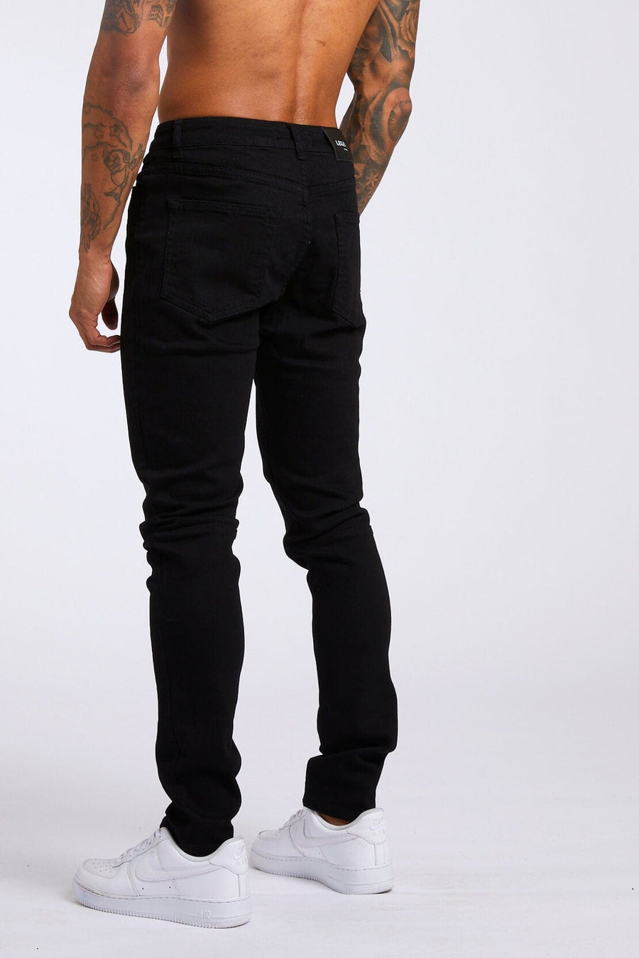 SKINNY FIT JEANS - BLACK – Legend London