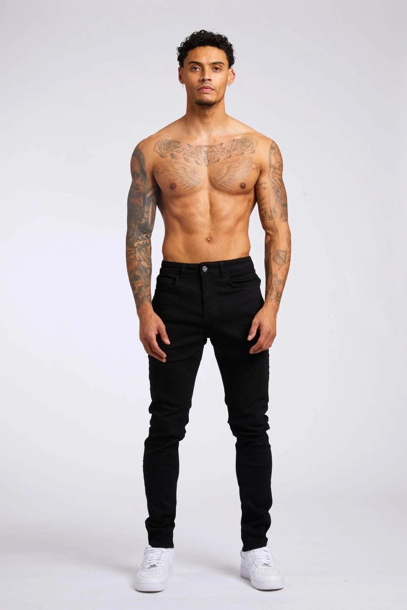 JEANS SKINNY FIT NEGRO